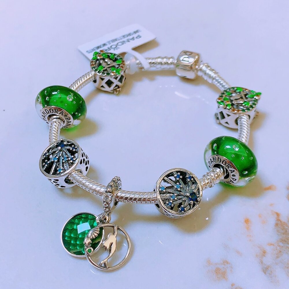 Pandora Snake Chain Sterling Silver Bracelet Set